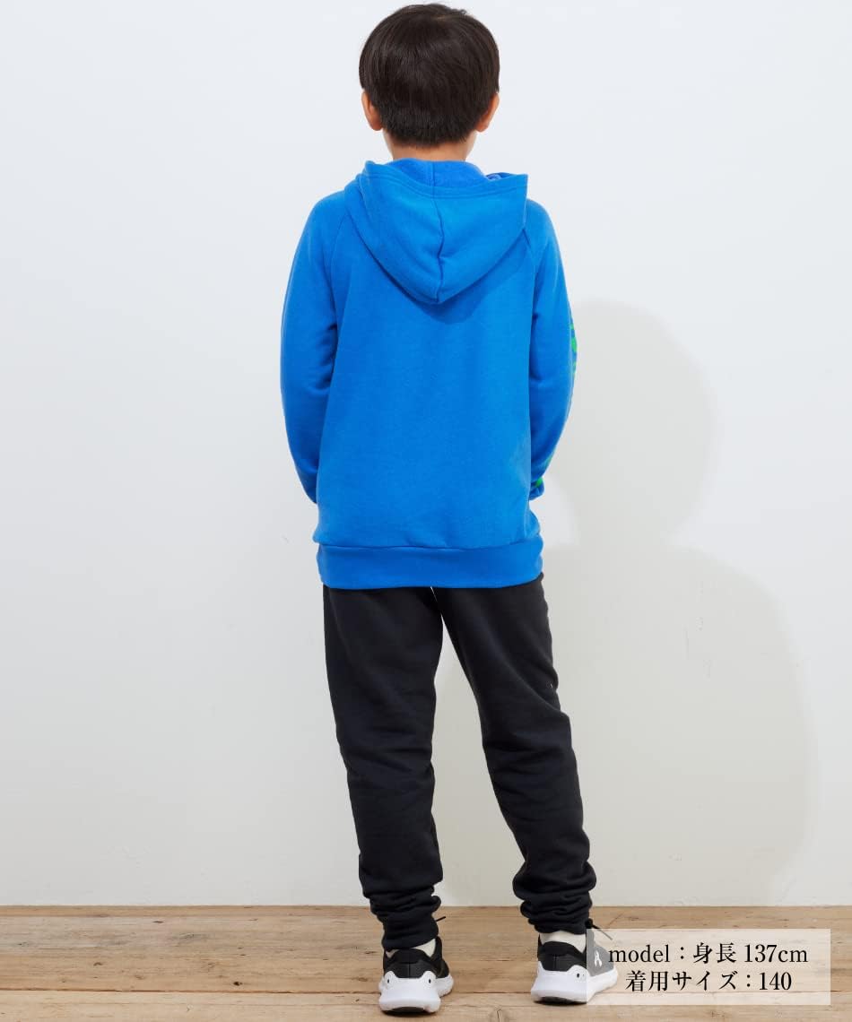 Under Armour UA Longshot LS 1.5 PRINT Boys' Training Fleece, Black / Phosphor Green, XL