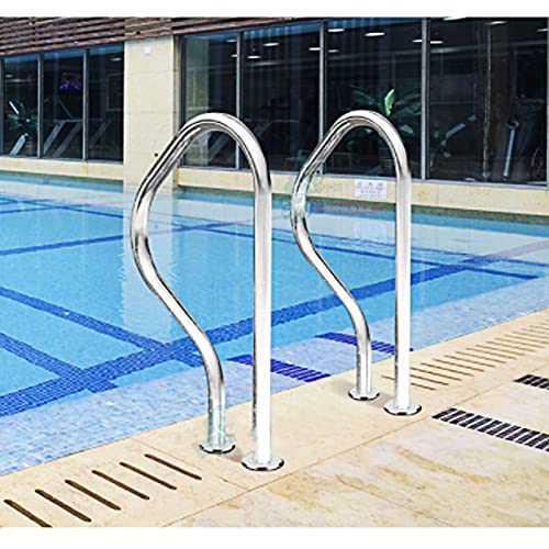 Barandal para piscina de acero inoxidable 304 con cubierta azul miniatura 2