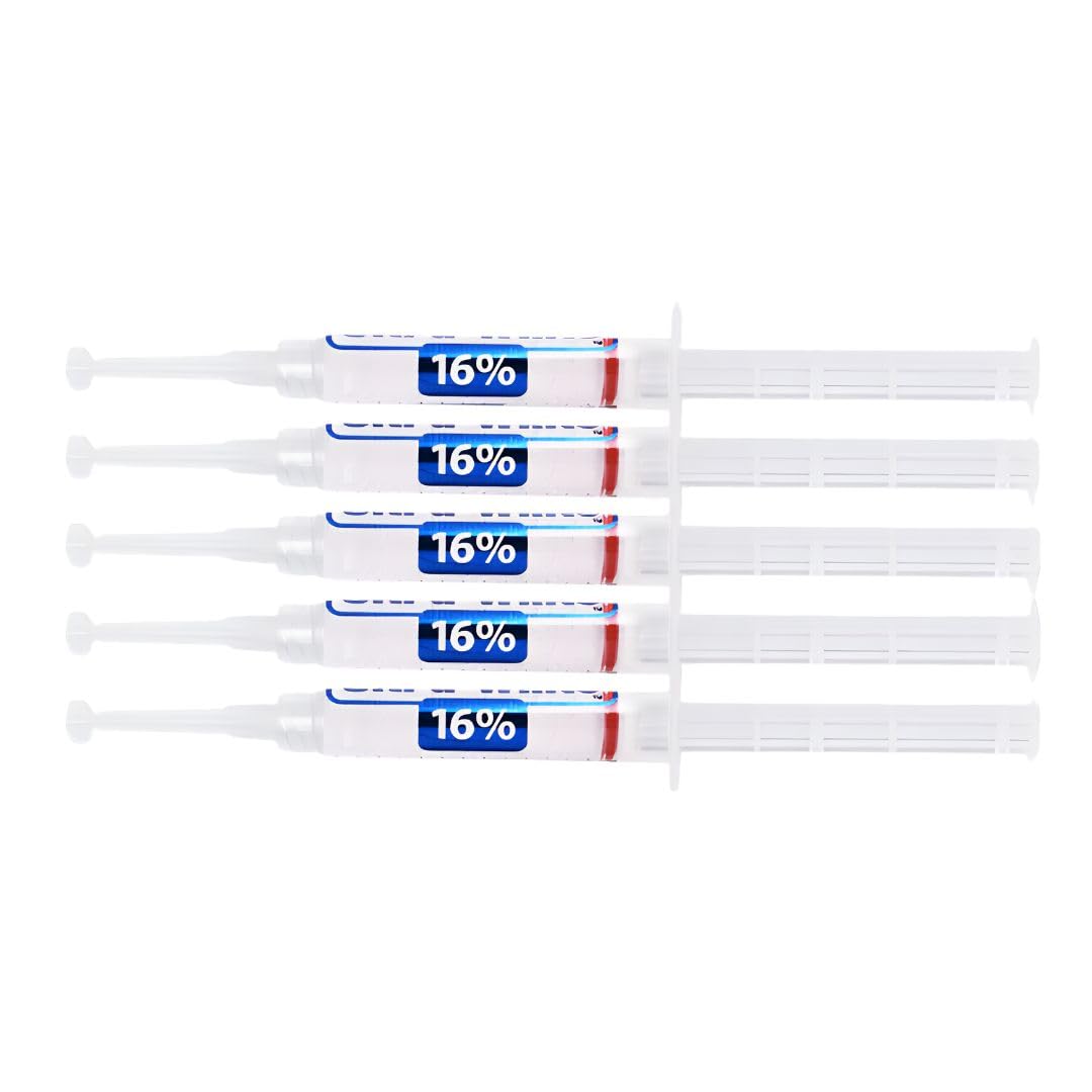 16% Teeth Whitening Gel Large 5 Tubes of Gel