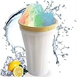 BEE&FLOWER Vasos de helado para granizados, 150 ml, congelación rápida, para mascarillas de doble capa, para hacer granizados en verano en casa, DIY, color amarillo