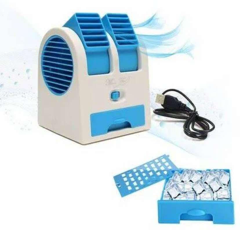 Image of Portable Mini Air Cooler, Multi-colored | USB Rechargeable, 3-Speed Cooling Fan, Water Cooling, Air Purifier