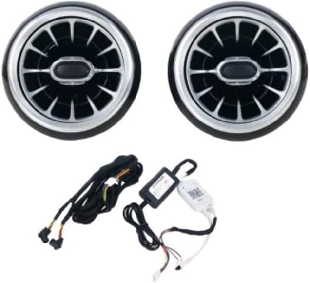 Compatible with Mazda 3 Car LED Ambient Light Front Dashboard AC Air Condition Vent Outlet Turbo Interior Trim Accessories(4pcs)
