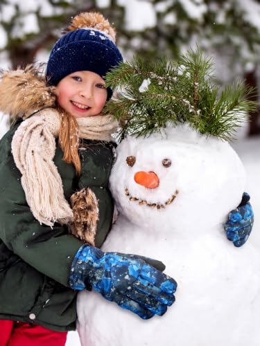 Image of Geyoga Kids Waterproof Winter Snow Ski Gloves