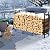 NANANARDOSO 4ft Firewood Rack Outdoor Fire wood Holder for Fireplace Wood Storage, Bottom Widening, Heavy Duty Fire Log Stacker Stand for Indoor Fireplace Metal Lumber Storage Carrier Organizer