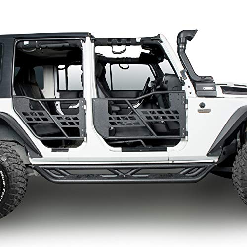 Hooke Road Wrangler Jk Drop Side Steps Nerf Bars Running Boards Compatible With Jeep Wrangler Jk Unlimited 4 Doors 2007-2018 #TOP1