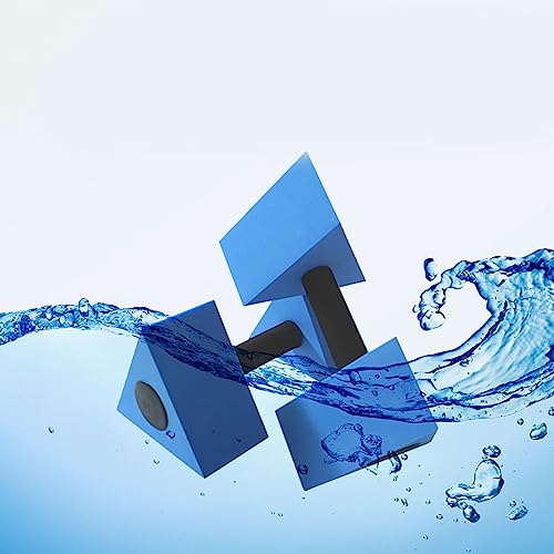 Par de mancuernas flotantes para ejercicio acuático azul miniatura 6