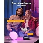 Hifree Smart Table Lamp, Dimmable Desk Lamp with App/Voice Control, LED RGB Color Changing Touch Lamp, Night Light for Bedroom Compatible with Alexa - Image 2