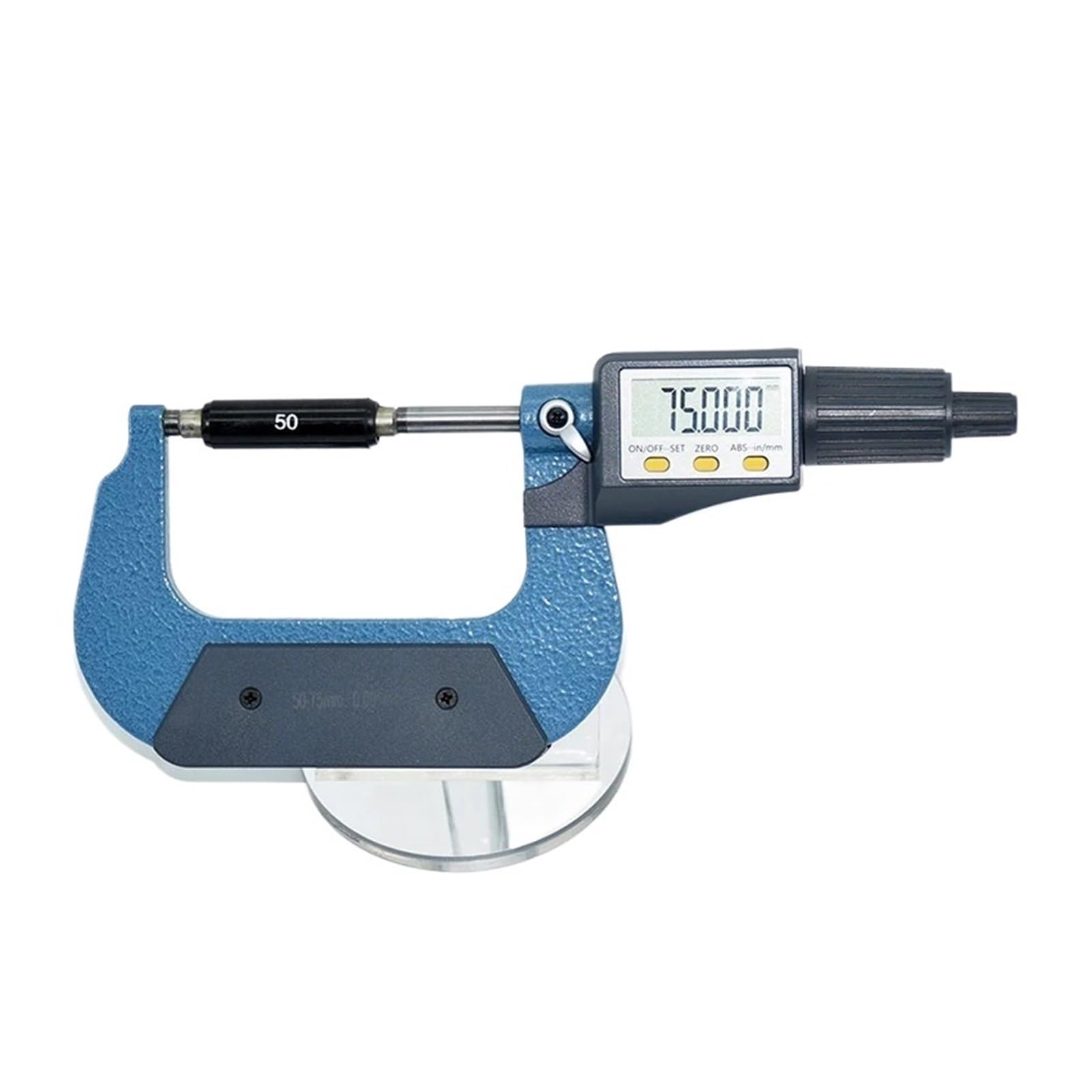 AWWVRLMM Micron Digital Outside Micrometer 0-25/25-50/50-75/100mm Electronic Gauge 0.001mm Tools Caliper(Digital 50-75MM)