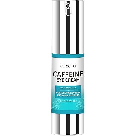 CITYGOO Caffeine Eye Cream Anti Aging, With Collagen, Caffeine, Polypeptide - For Wrinkles, Fine Lines, Under Eye, Bags, Crows Feet Eye Lift Treatment For Men & Women…