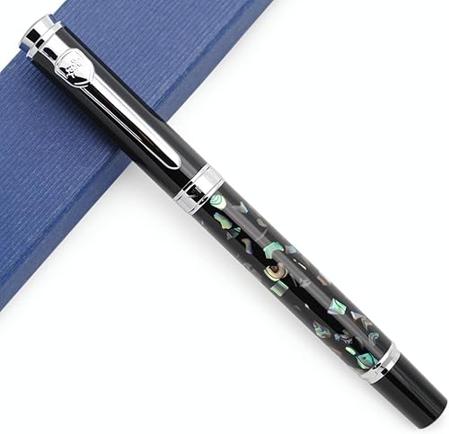 JINHAO 8802 Pluma estilográfica F (tallado de concha - 2)