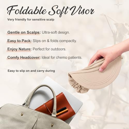 Image of 6 Pcs Chemo Cancer Hat for Women Breathable Bamboo Newsboy Baseball Cap Soft Headwear for Cancer Patient Hair Loss