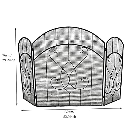 Protector de chispas de fuego para paneles plegables interiores duraderos y antichispas 2