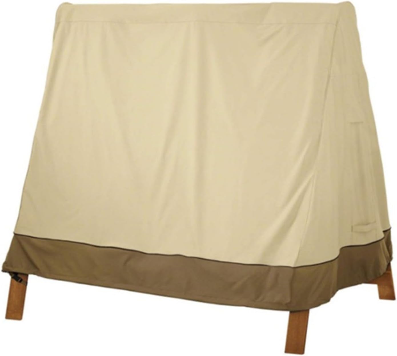 Outdoor Swing Cover, Garden Swing Cover Garden Glider Chair Easy To Use With Adjustable Drawstring For A Frame Patio(Beige216*140 * 170cm)