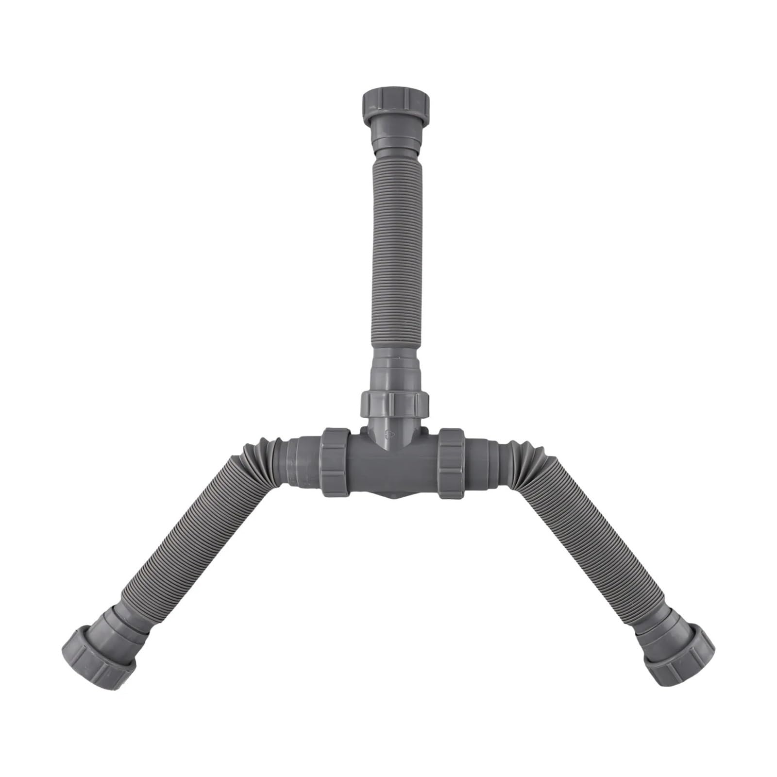 Kit de desagüe for fregadero doble de 20 a 80 cm, kit completo de instalación de fregadero, longitud de tubería ajustable for lavabo de baño.