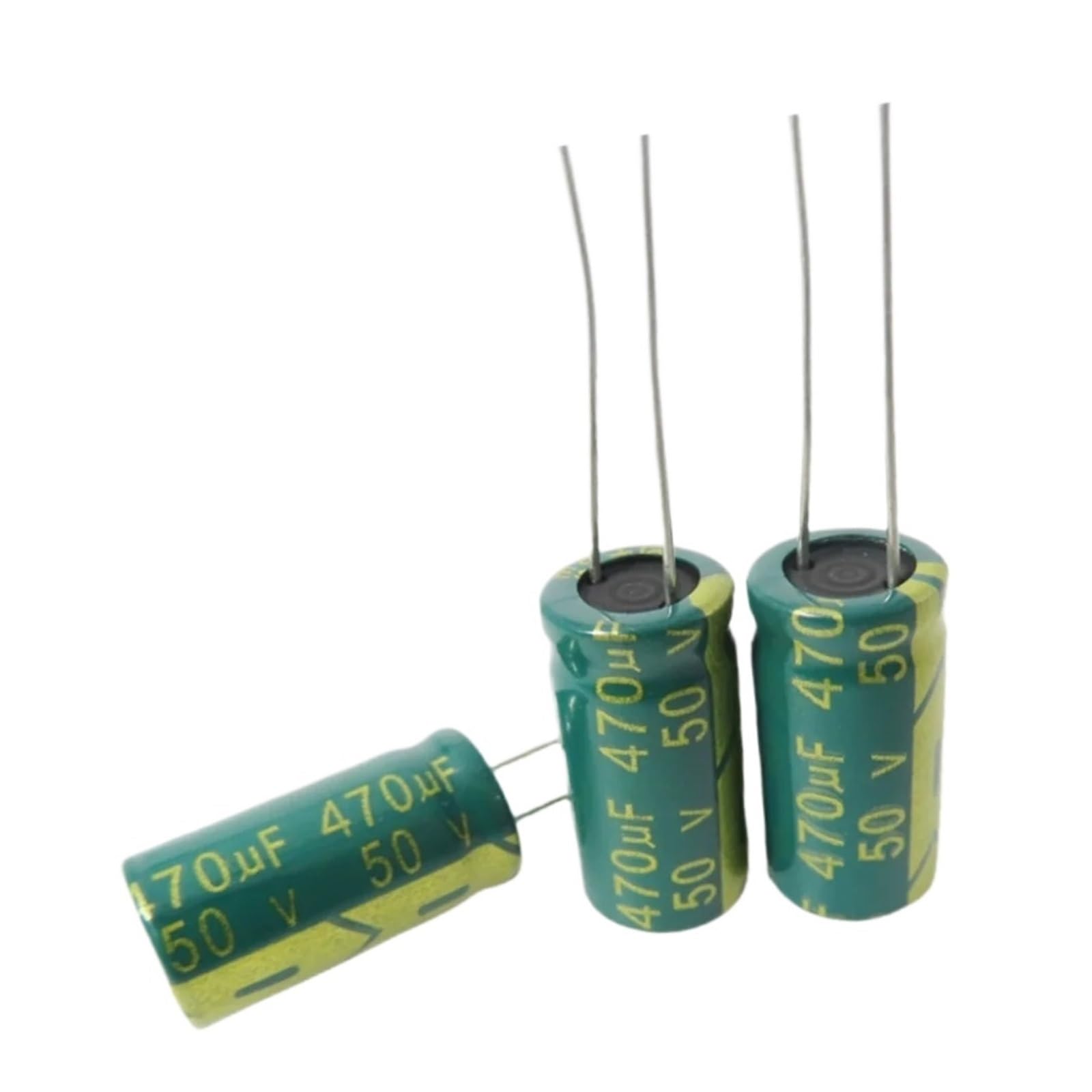 Pack de 3 condensadores 50V 470 uF para arreglar mandos de garaje y placas de electrodomésticos