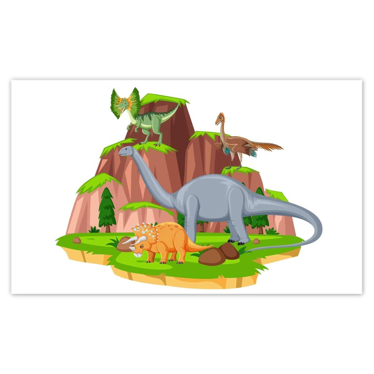 Papier peint intissé Dinosaures grand format pour chambre enfant créative
