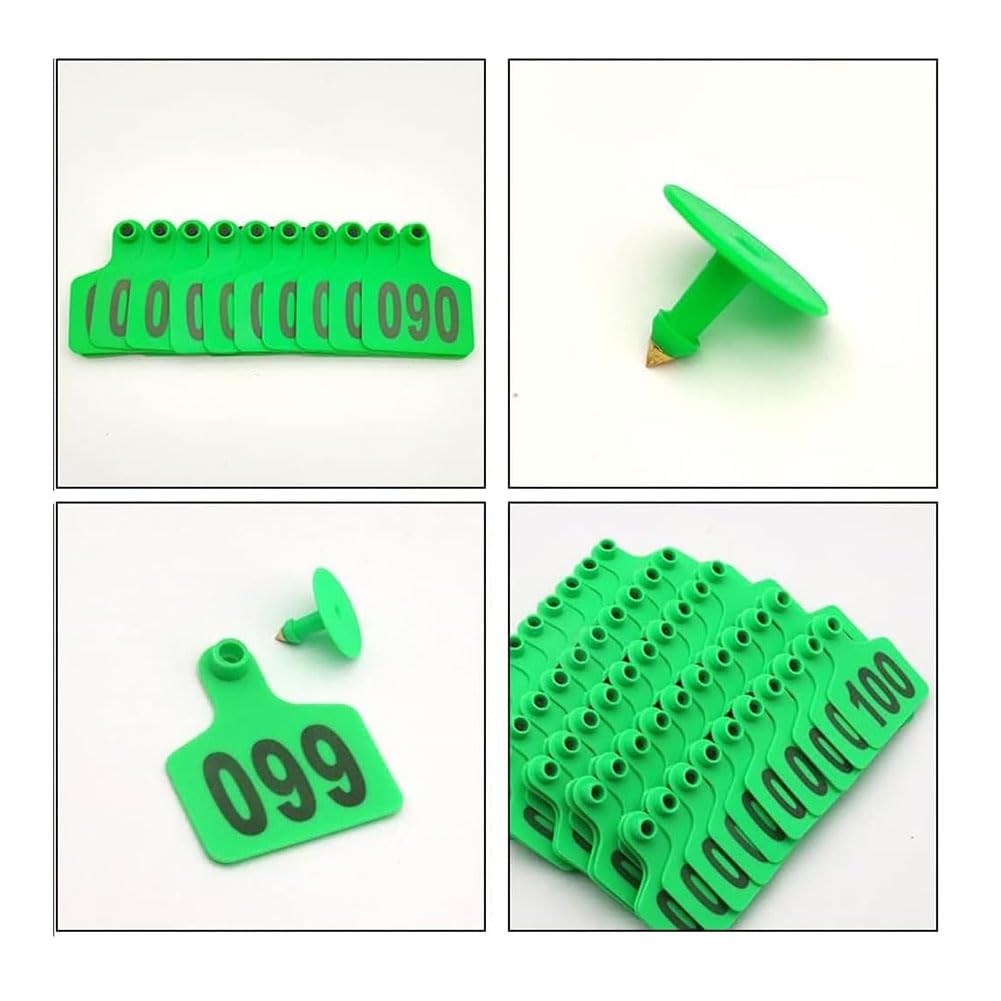Kolczyk 1-500 Duży Średni Cielę Świnia Czerwony 101-200(Green 6*7.5cm (2.36*2.95in),101-200)