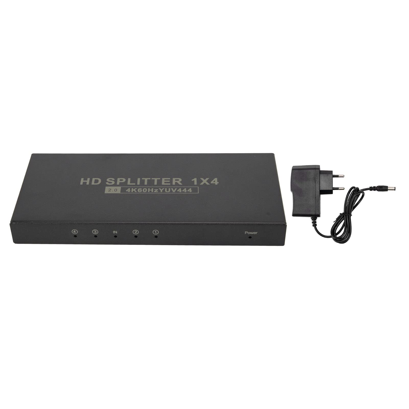 Switch HDMI, 1 in 4 Out 4K 60Hz 18Gbps HDMI 2.0 Switcher, 1x4 UHD HDMI Splitter HDCP2.2 RGB444, 4 Porte HDMI Switch Box Hub per, PC, TV Box (Spina UE)