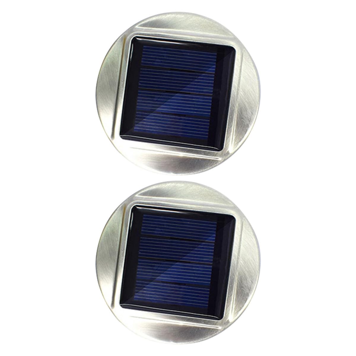 Tapas Solares para Luces de Jardín Exterior, 2 Piezas de Recambio para Tarros de Bola Panel Solar, Energía Solar para Exteriores, Cubierta de Luz Decorativa para Patio
