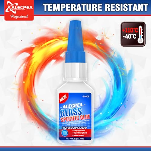 image for ALECPEA 20g Glass Glue - Fast-Curing & Weatherproof Adhesive for Glass