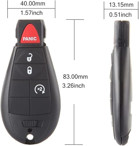 Miniatura 8 de Control remoto de entrada sin llave para Dodge Challenger Charger Durango Grand Caravan Journey Ram 1500 para Jeep Grand Cherokee 2008-2015