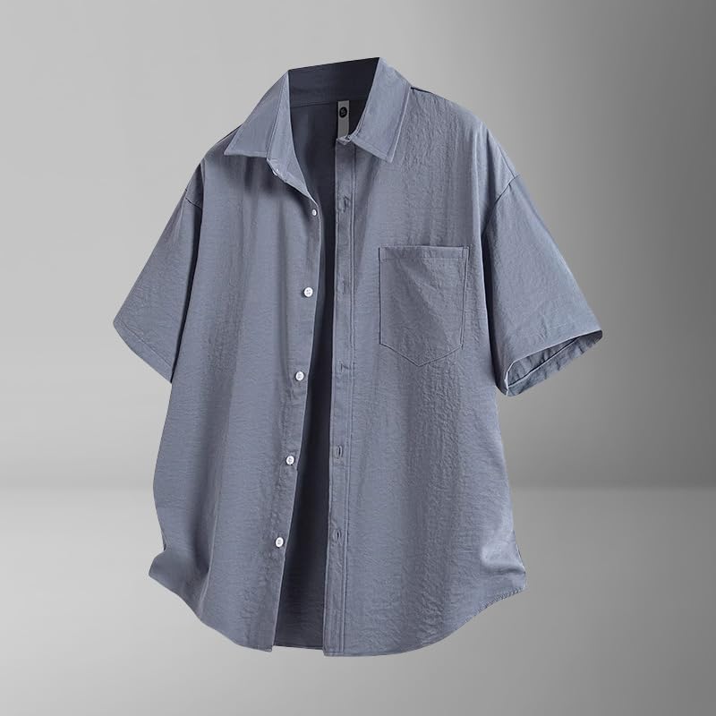 Chemise en soie glacée homme USTZFTBCL confort luxe infroissable - 7