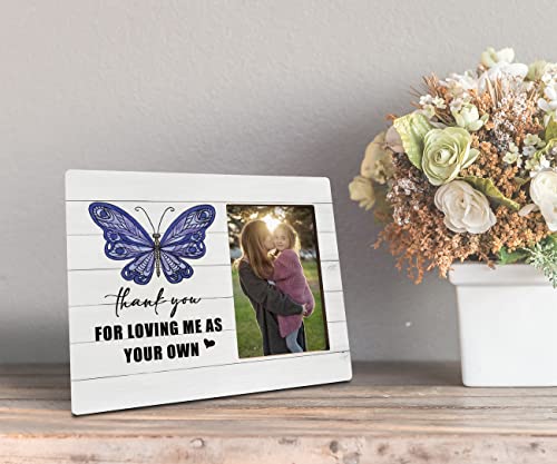 Grateful Gift Picture Plaque Décor, Thank You For Loving Me As Your Own, Picture Framed Gift Wood Plaque Sign, Gift For Mother-In-Law, Stepmother Gift, Photo Frame Gift To Express Love To Other Mom #TOP4