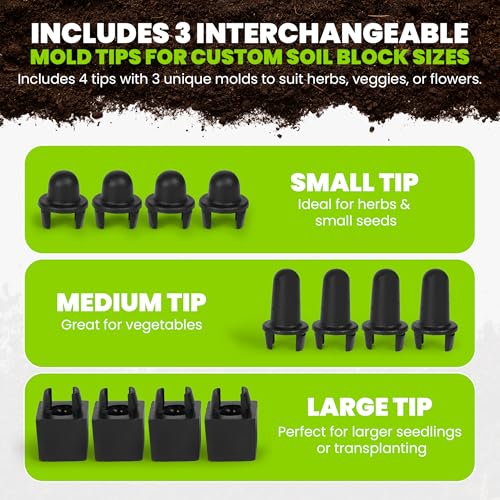 TILLERMAN Soil Blocker Bundle 2 Piezas para Semillas miniatura 5