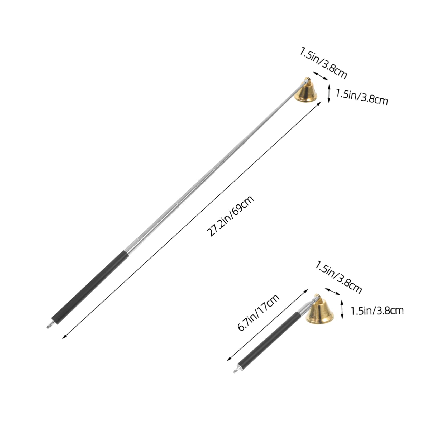 ERINGOGO Candle Accessories Flame Snuffer Wick Trimmer Easy to Use Elegant for Parties Events