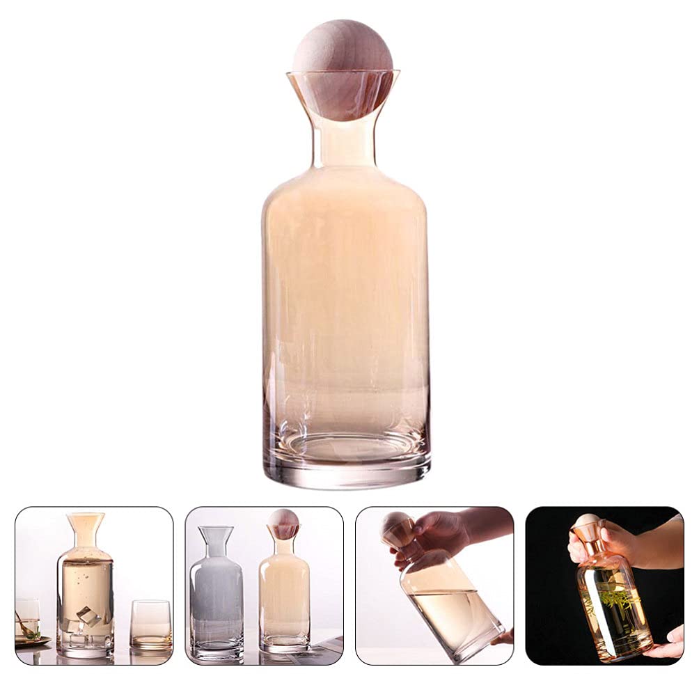 Brocca In Vetro Con Tappo In Sughero Da 1,5L - Perfetta Per Tè Freddo, Succo E Acqua Aromatizzata! Ideale Per L'Estate
