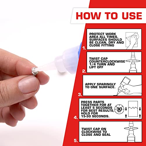 Loctite Super Glue Liquid Professional, 0.7 Oz, 4, Bottle #TOP1