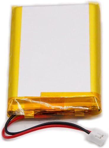 Miniatura 3 de Número de pieza verificado MSDS 654060, batería recargable de iones de polímero de litio Li Lipo de 3.7V 2000mAh con conector JST de 2 pines de