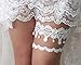 Wedding Garter Set - White Lace Pearl Drop, Handmade 2pc Keepsake Toss for After Party
