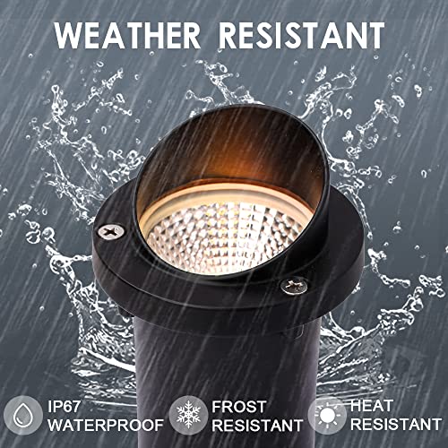 Eaglod Rgbw Led Well Lights,Rgb Low Voltage Landscape Lights Color Changing 10W Outdoor In-Ground Lights Waterproof,12-24V Multicolor Landscape Lighting For Yard,Garden,Fence (8Pack With Connectors) #TOP4