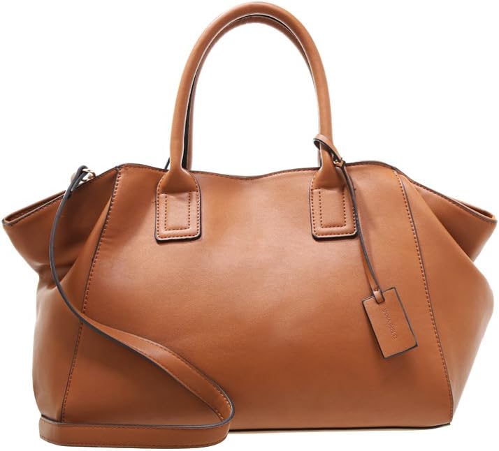 Anna Field PU Leather Handbag for Women - Top Handle Satchel Purse with Detachable Shoulder Strap - Ladies Shoulder Bag