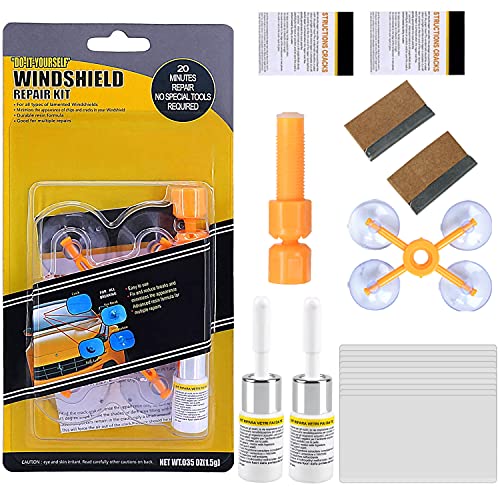ApePal Car Windshield Repair Kit - Windshield Chip Repair Kit with Windshield Repair Resin for Fix Auto Glass Windshield Crack Chip Scratch