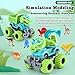 KESIYI Dinosaur Monster Truck Toys for 2 3 4 5 Year Old Boys, 2 Pack with 6 Mini Dinosaur Figures, Monster Trucks for Boys Ages 2-3-4-5-7, Toys for Kids 3-5 YearsBirthday Gifts