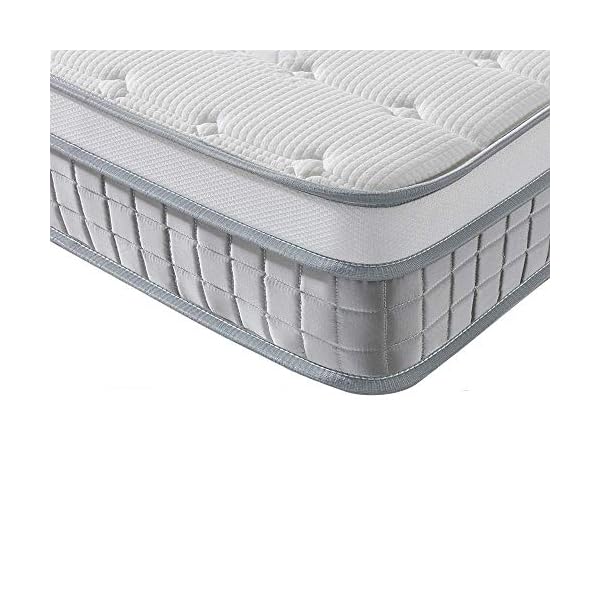 Vesgantti 9.6 Inch Pocket Sprung Mattress with Breathable Foam and Individually Wrapped Spring - Medium Firm Feel, Modern Box Top Collection