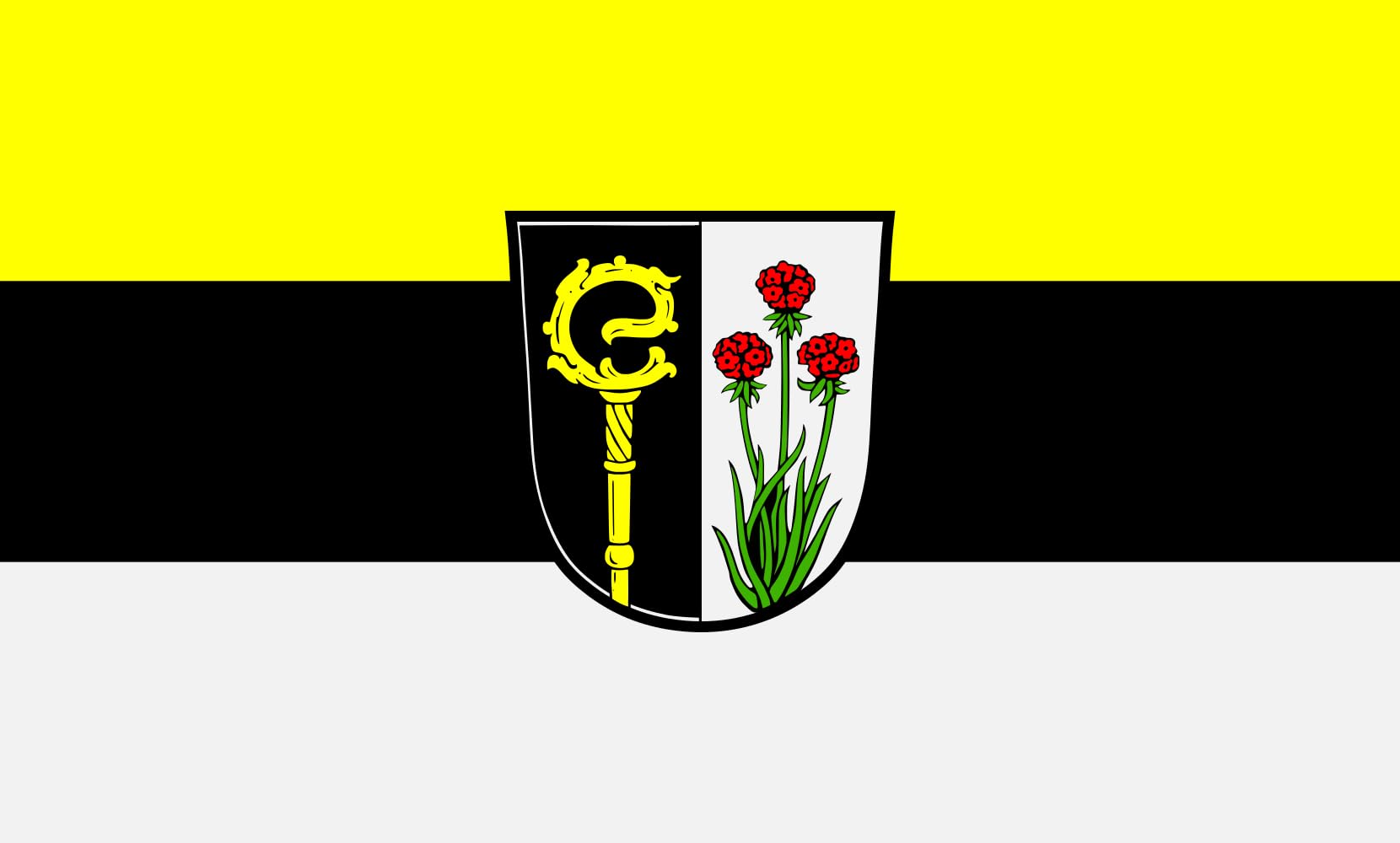 Drapeau Benningen grand format 90x150cm pour mât de jardin et fêtes