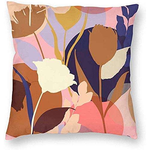 Preisvergleich Produktbild Eliuji Kissenbezug, Kissenbezug und Sofakissenbezug, Bettwäsche, weich und bequem, 45x45cm, Brilliant Summer Modern Style