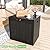 MAIUSCOLI 30 Gallon Outdoor Deck Box,Storage Lockable Waterproof Patio Furniture,Garden Tools,Cushions,Pool Accessories Outside Storage Resin Box(Black)