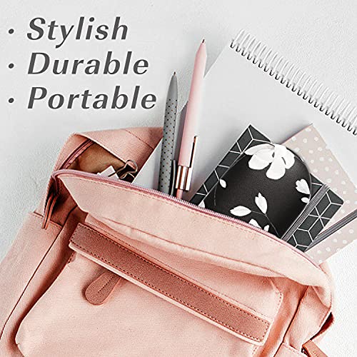 Image of MoKo Double Eyeglass Case, Contact Lens Case with Mirror Tweezers Remover, 2 in 1 Double Sided Portable Contact Lens Box Holder Container Soak Storage Kit Sunglasses Pouch for Men & Women