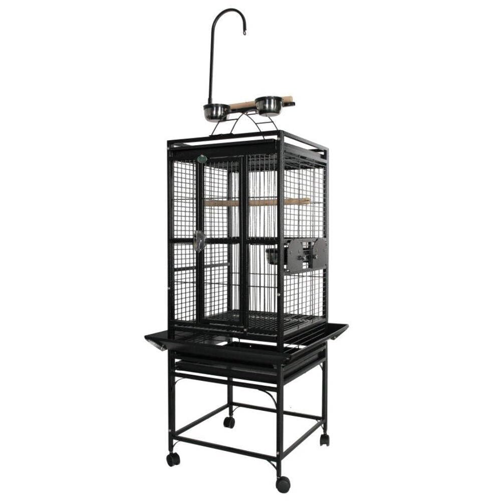 A&E Cage Co. Play Top Cage with 5/8" Bar Spacing, 24"x22", Black