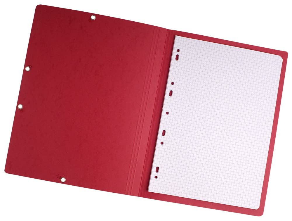 Exacompta 5515E ELBA Cartera de documentos, DIN A4, PVC-Karton, Rojo