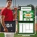 Magnetic Baseball Lineup Board, Collapsible Professional Softball & Baseball Lineup Board for Dugout, Baseball Clipboard for Coaches with 40 Magnetic Lineup Cards and High-End Markers (Leather Cover)