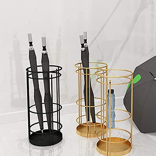 Support Parapluie Doré et Bac anti-goutte pour Sol Propre - 7