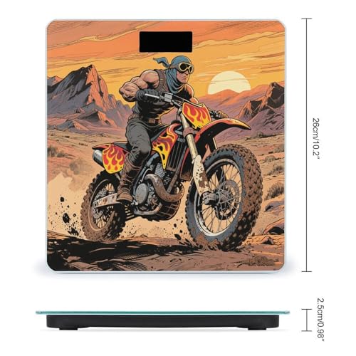 Báscula digital de baño Motocross Dirt Bike 400lb miniatura 2