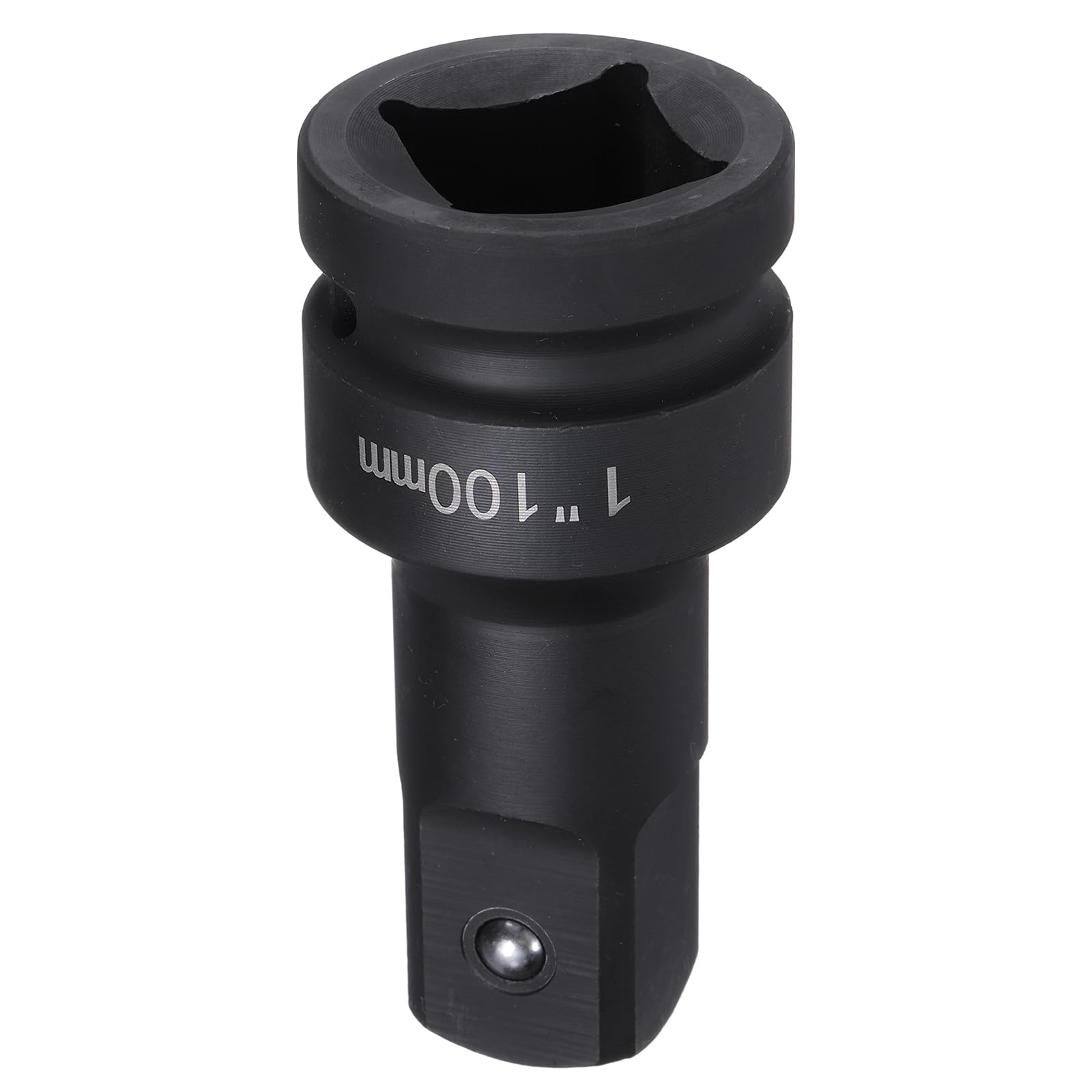 sourcing map Impact Socket Extension Bar 1" Square Drive 4" Long CR-V Steel Extension Rod Ratchet Wrench Driver Adapter for Axle Nut Sockets, Black