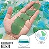 Keedolla 15 Oz Green Sea Glass Pieces for Crafts, 0.79"- 2" Beach Sea Glass Art Frosted Seaglass Pieces for Vase Filler|Beach Weddings|Home Decor #2