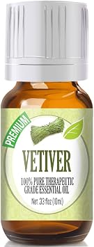 Healing Solutions 10ml Oils - Vetiver Essential Oil - 0.33 Fluid Ounces